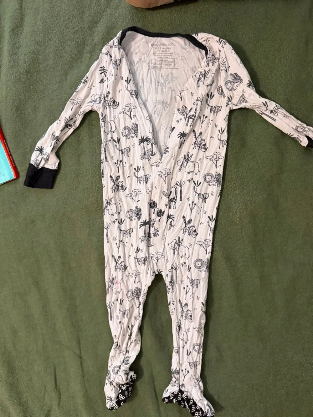 Magnetic Me Animal Safari Modal Magnetic Footie Sleeper (9-12 mo)
